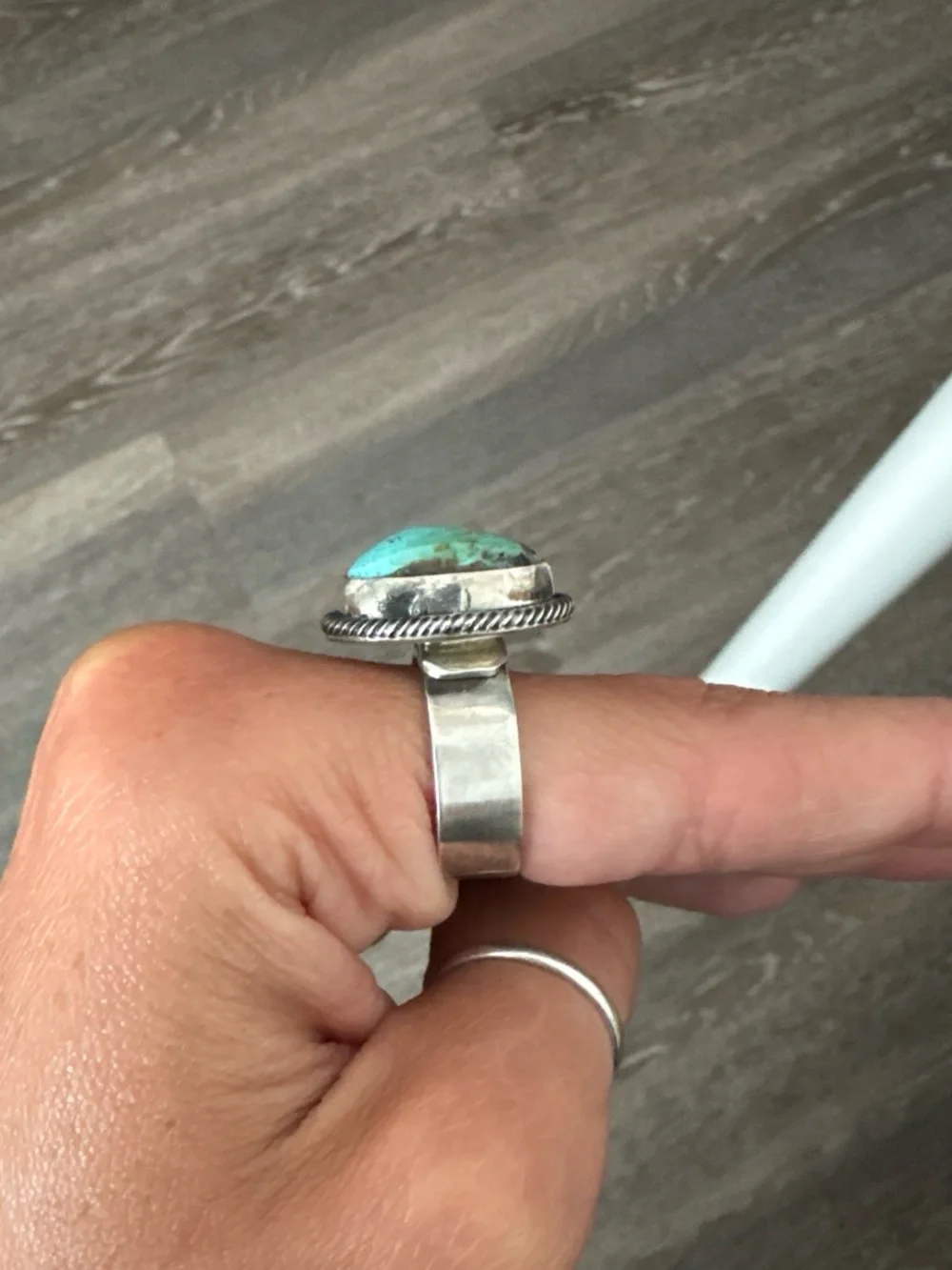 Native Made Adjustable Turquoise Ring